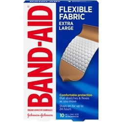 BAND AID Flexible Fabric Adhesive Bandages, Extra Large