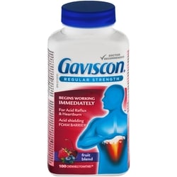 Gaviscon Regular Strength Tablet Fruit Blend 100