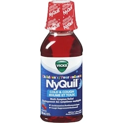 VICKS Children's NyQuil Cold & Cough Multi-Symptom Relief Syrup, Berry, 236 ml