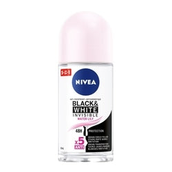 NIVEA Black & White Invisible Water Lily Anti-Perspirant Roll-On