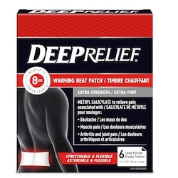 DEEP RELIEF Warming Heat Pain Relief Patch, Extra Strength