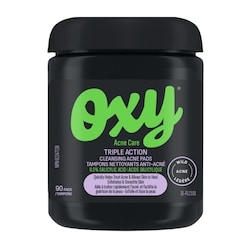 OXY Triple Action Cleansing Acne Pads with Salicylic Acid, For Mild Acne, For Frequent Recurring Breakouts