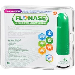 Flonase Allergy Nasal Spray, 24-Hour All-In-One Allergy Relief, Non-Drowsy, 60 Sprays