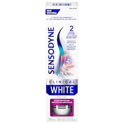 SENSODYNE Clinical White Mint Toothpaste for Sensitive Teeth (Stain Protector)