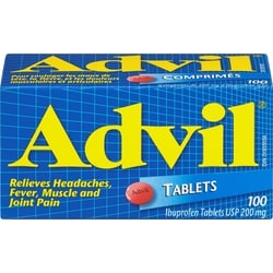 Advil Regular Strength Ibuprofen Tablets for Headaches and Pain Relief, 200 mg, 100 Count