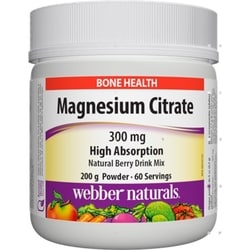 WEBBER Magnesium Citrate High Absorption 300 mg Natural Berry