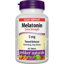 WEBBER Melatonin Extra Strength Timed Release 5 mg