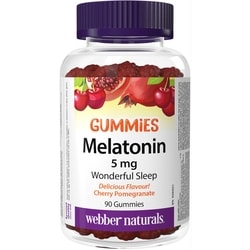 WEBBER Melatonin 5 mg Cherry Pomegranate Gummies