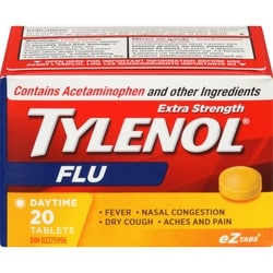 TYLENOL Extra Strength Flu Relief Daytime Acetaminophen 500mg 20