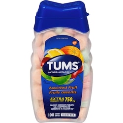 Tums Extra Strength Assorted Fruit 100 count 75Omg
