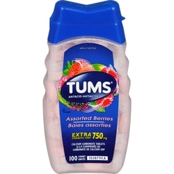 Tums Extra Strength Assorted Berry 100 count 750mg