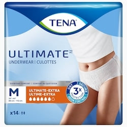 TENA Unisex Incontinence Underwear, Ultimate Absorbency, Medium