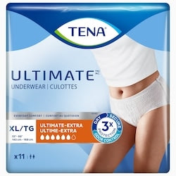 TENA Unisex Incontinence Underwear, Ultimate Absorbency, XL