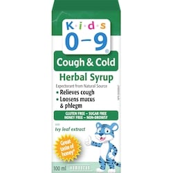 HOMEOCAN Kids 0-9 Cough & Cold Herbal Syrup