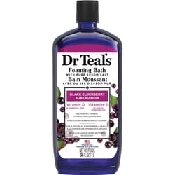 DR TEALS Foaming Bath with Pure Epsom Salt, Black Elderberry