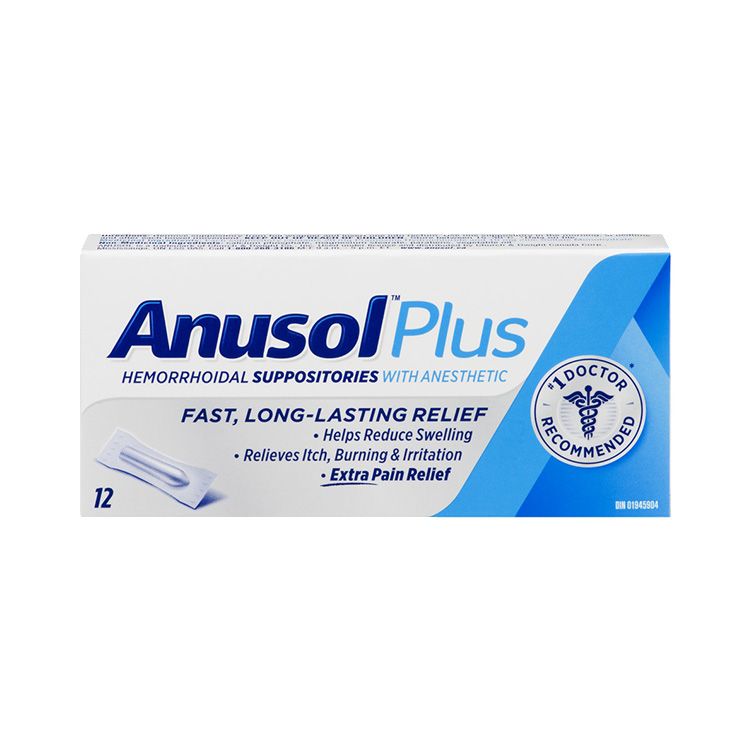 ANUSOL PLUS SUPPOSITORIES 12